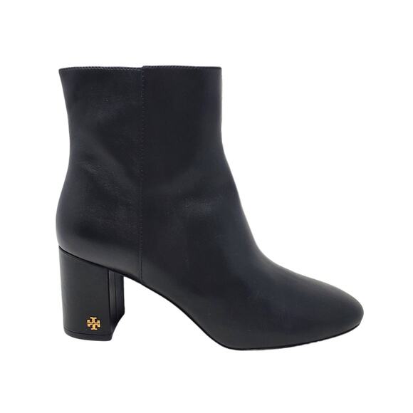 Tory Burch Brooke 70MM Ankle Boot Calf Leather Perfect Black 46063 Size US 9 - Picture 1 of 11